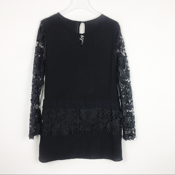 ASTR | Black Silk Lace Mini Dress | Small - Picture 4 of 7